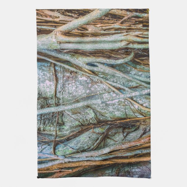 Strangler Fig-Abstrakt Kökshandduk (Vertikal)