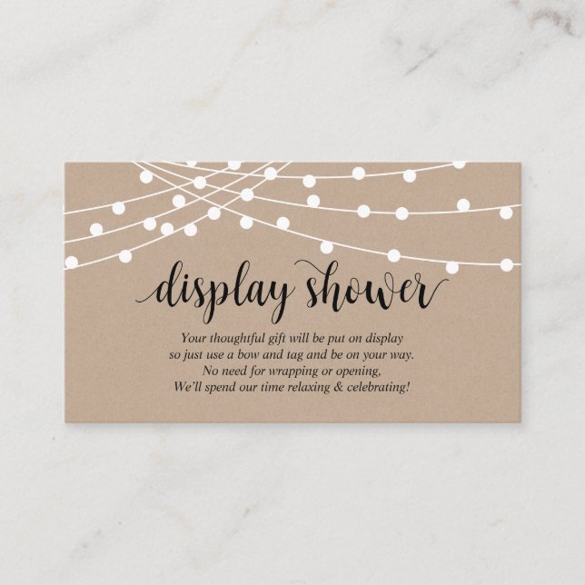 Strängljus, Farm Kraft tema, Visningsdusch Tilläggskort (Framsida)