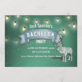 Strängljus för möhippa med hornjaktstema inbjudningar