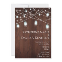 Strängljus för Wall Bröllop Wood Barn Mason Burk