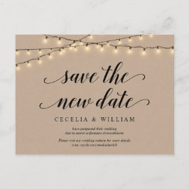 Strängljus, Kraft, Spara det nya datumet, Inställt Vykort