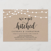 Strängljus Kraft, Svart typsnitt, Bröllop Elopemen