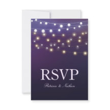 Strängljus Kväll Bröllop RSVP