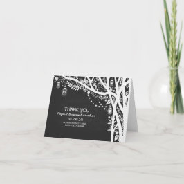 Strängljus murar bröllop tack kort