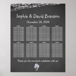 Strängljus Murkla Tavlatur Sittplatsschema Poster