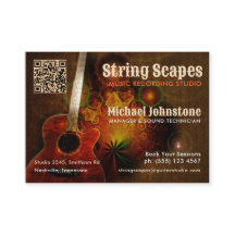 Strängskåp Musik Gitarr Konst med Kalender QR-kod