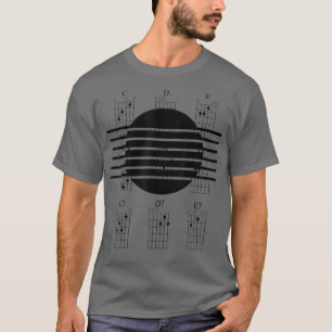 Strängslor i Guitar Ljud Hål T Shirt