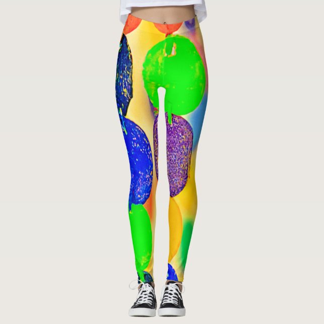 Strängsträngsdesign för brant linje leggings (Framsida)