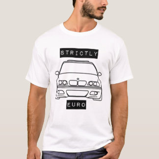 Strängt beklär euroen BMW e46 m3 fäster ihop T Shirt