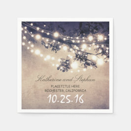 Stränk ljus pappra blöjor av rustik land pappersservett