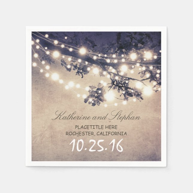 Stränk ljus pappra blöjor av rustik land pappersservett (Framsidan)