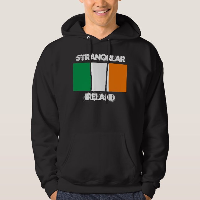 Stranorlar, Irland med irländskt flagga Tröja Med Luva (Framsida)