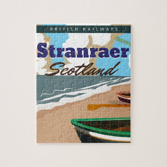 Stranraer Skottland vintage reseaffisch Pussel (Vertikal)