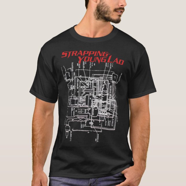 Strapping Young Lad Classic T-Shirt (Framsida)