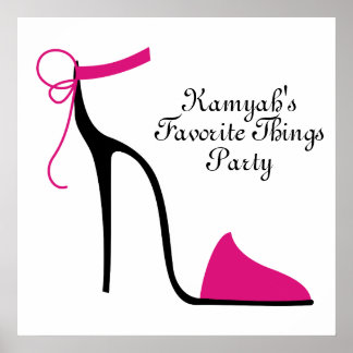 Strappy High Heel Party Poster