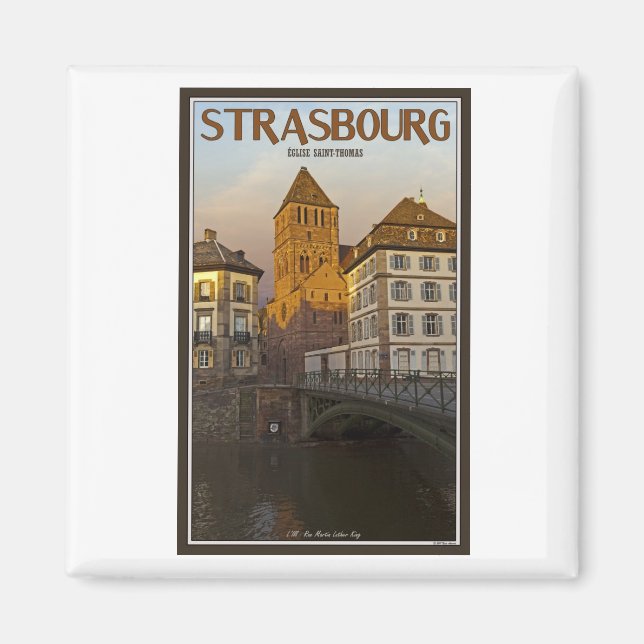 Strasboug - Ill River och St Thomas Magnet (Framsidan)