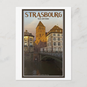 Strasboug - Ill River och St Thomas Vykort