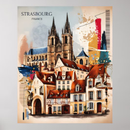 Strasbourg Charm Poster