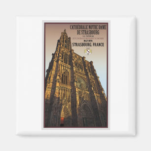 Strasbourg - domkyrka Notre Dame Magnet