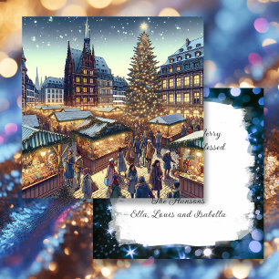 Strasbourg, Frankrike Personlig jul Julkort