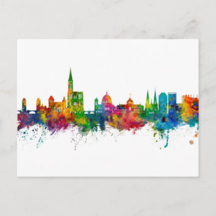 Strasbourg Frankrike Skyline Vykort