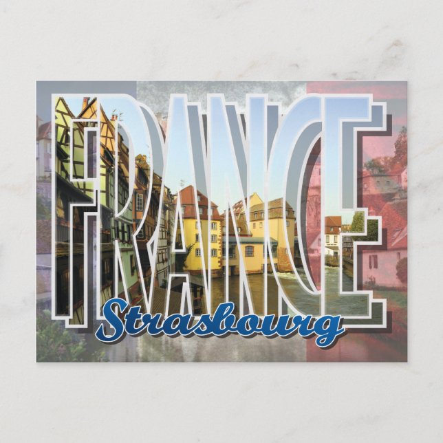 Strasbourg, Frankrike vykort (Framsida)