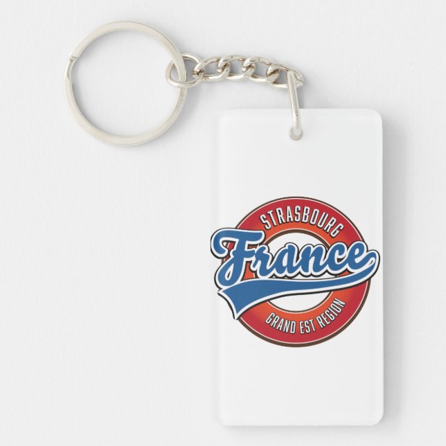 Strasbourg Grand Est region Frankrike Retro logoty (Framsidan)