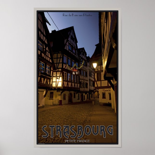 Strasbourg - Petite Frankrike Tidigt Morgon Poster (Framsidan)
