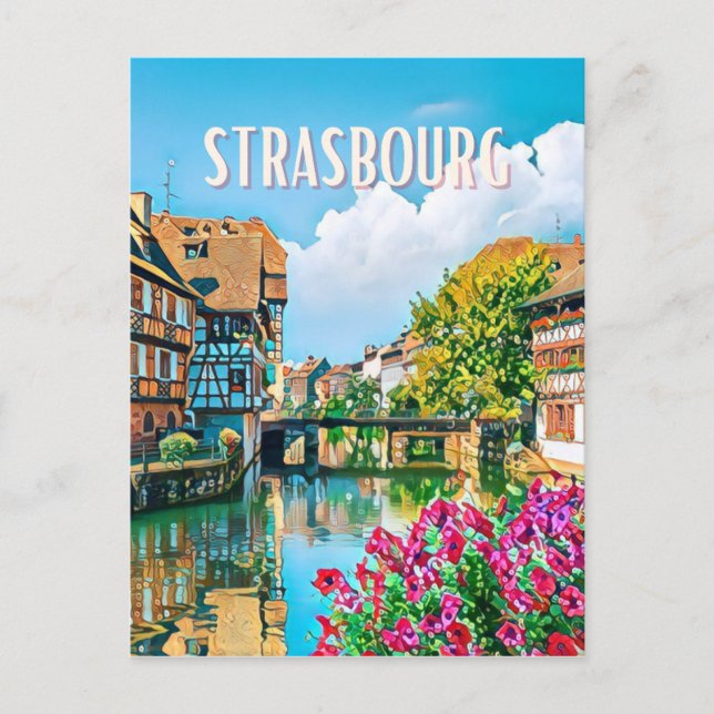 Strasbourg Photo Vintage  Vykort (Framsida)