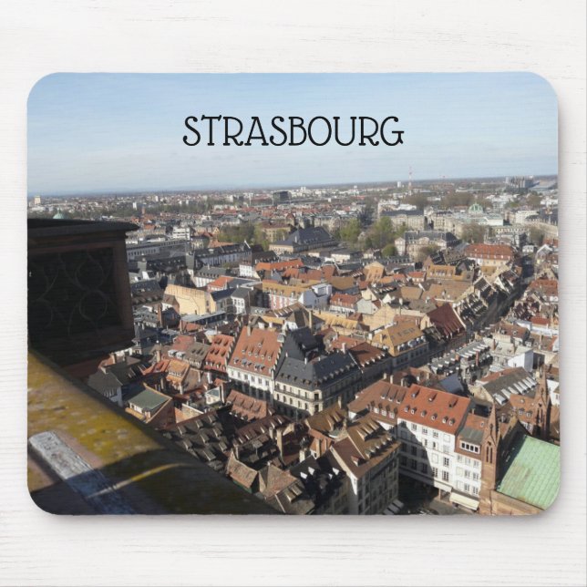 Strasbourgs Frankrike-vy från katedral Musmatta (Framsidan)