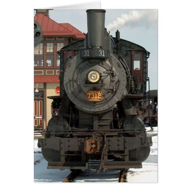 Strasburg Järnvägsmotor 31 Hälsningskort (Framsidan)
