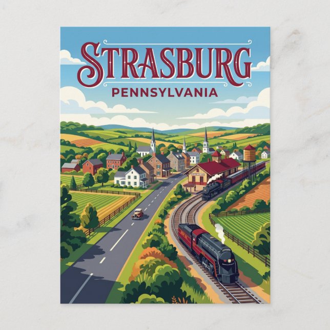 Strasburg USA Vykort (Framsida)