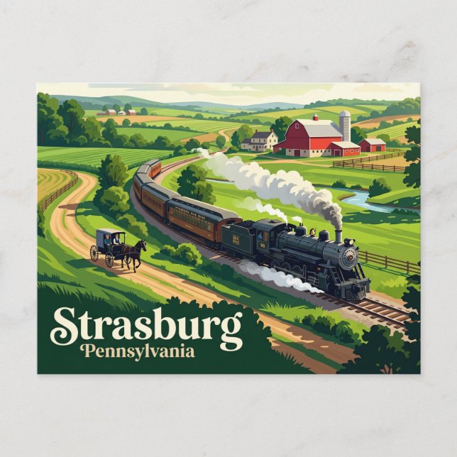 Strasburg USA Vykort (Framsida)