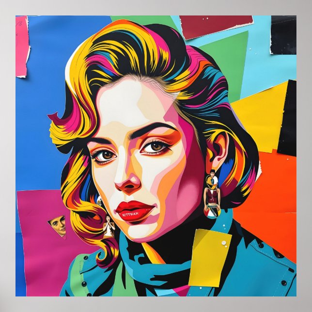 "Strasha" - Gloss Pop Collage Dream Poster (Framsidan)