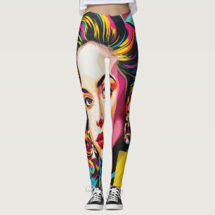“Strasha” - Gloss Pop Collage Dröm Leggings