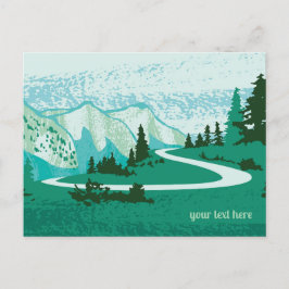 Straße in den Bergen. Vykort