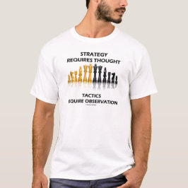 Strategi kräver tanketaktikobservation t-shirt