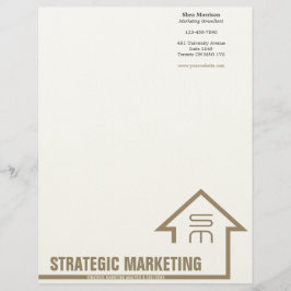 Strategic Marknadsföring Letterhead Brevhuvud
