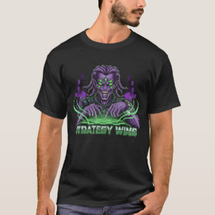Strategin vinner Alien Gamer T-Shirt Sci-Fi Ches