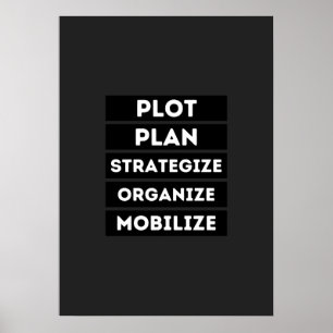 STRATEGISERA PLOTPLANEN ORGANISERA MOBILISERING POSTER