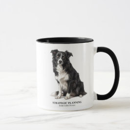 Strategisk planerings Border Collie Mugg