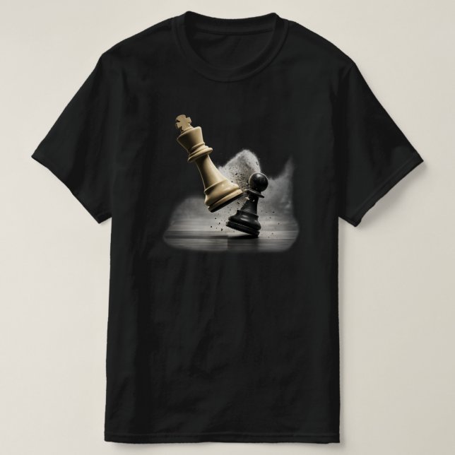Strategisk schackkung grafik t shirt (Design framsida)