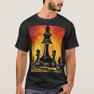 Strategiska drag: Mid-Game Chessboard Art Tee