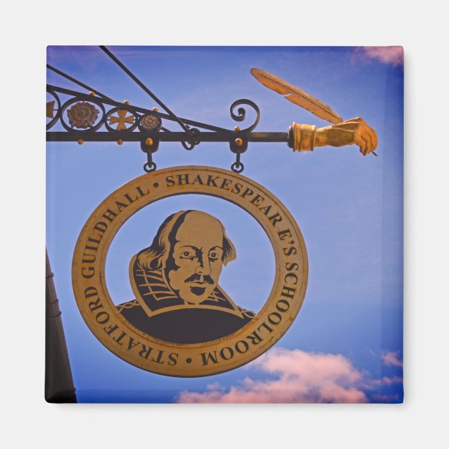 Stratford Guildhall Shakespeare's School Room Magnet (Framsidan)