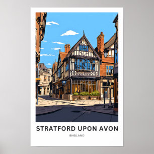 Stratford On Avon England Travel Print Poster