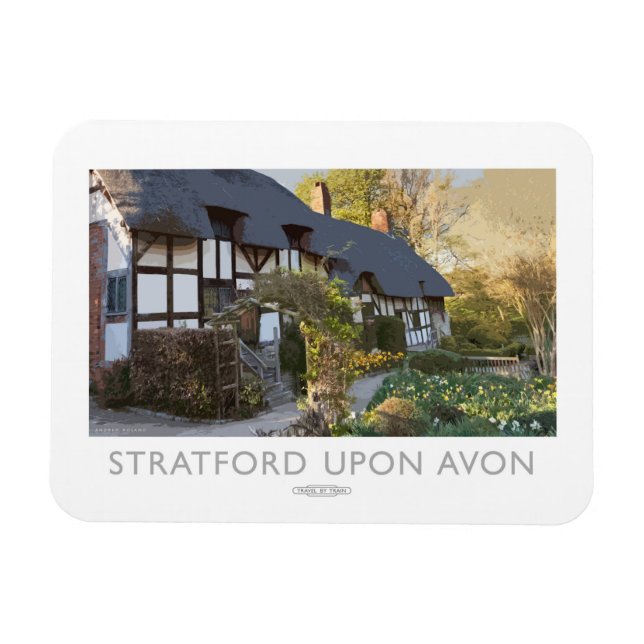 Stratford on Railway Poster Magnet (Horisontell)
