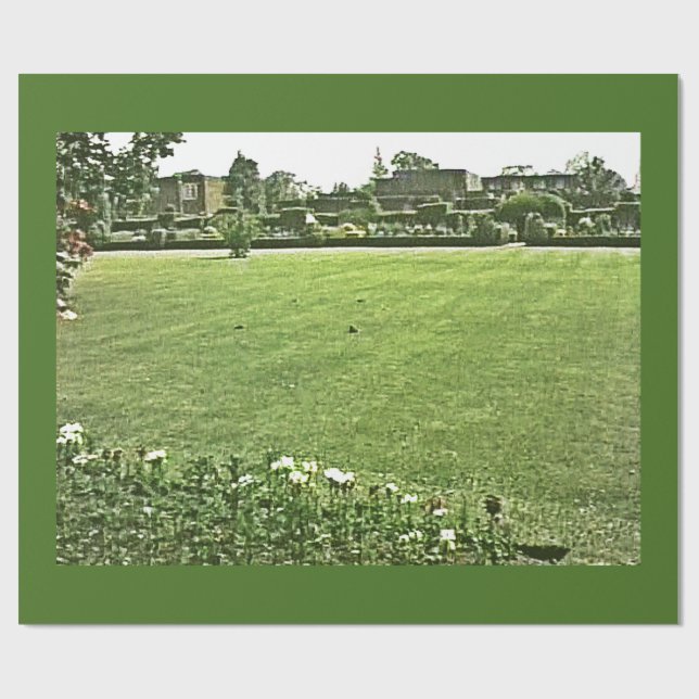 Stratford-på-Avon England På--Grönt jGibney Presentpapper (Platt)