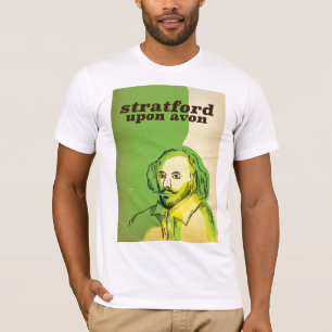 Stratford på avon-gamla stil-reseaffisch tee