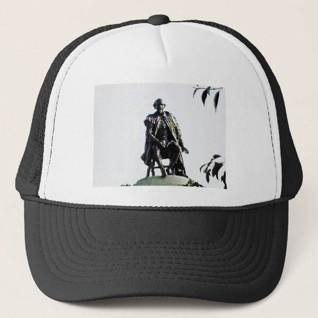 Stratford-på-Avon Shakespeare statyjGibney Truckerkeps (Framsida)