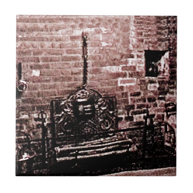 Stratford-på-Avon Shakespeares spisjGibne Kakelplatta (Framsidan)